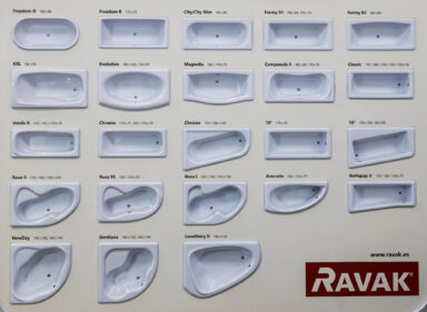 muestrario lavabos Ravak